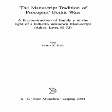 Maria Kalli - The Manuscript Tradition of Procopius_ Gothic Wars [Retail]
